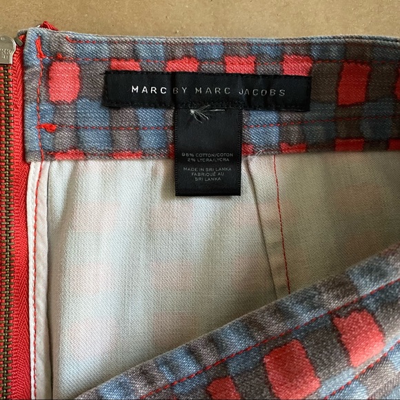 Marc by Marc Jacobs Denim Molly Check Mini Skirt - Picture 6 of 7